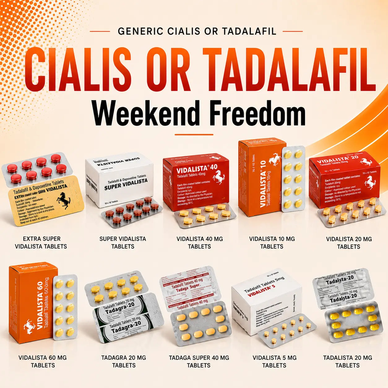 Generic Cialis or Tadalafil