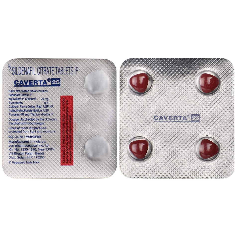 Caverta 25 mg tablets